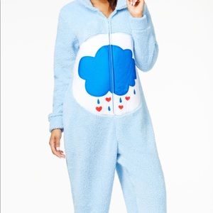 Care Bears 3X onesie with carebear head hoodie